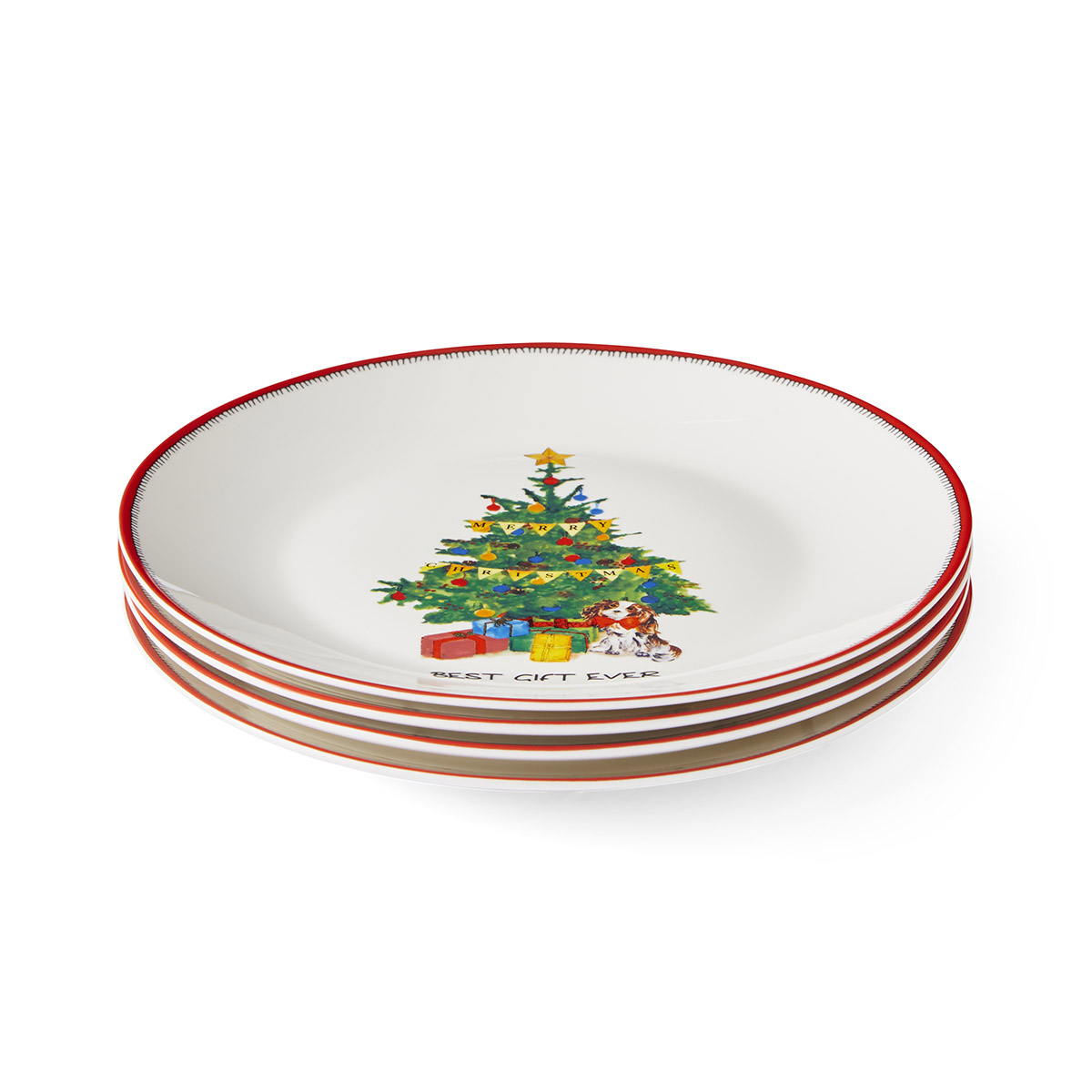 Kit Kemp Doodles Christmas 4 Cake Plates image number null